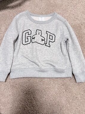 Light Gray Kids Sweatshirt with Bear Logo